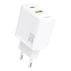 Ładowarka sieciowa Dudao A27 MaxC 35W + kabel USB-C - biała