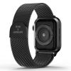 SuperDry Watchband Apple Watch 38/40/41mm Series 1/2/3/4/5/6/7/8/SE/SE2 Chainmail czarny/black 41681