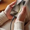 MCDODO KABEL USB-A USB-C SZYBKIE ŁADOWANIE USB TYP C 6A 100W 1M LED CZARNY
