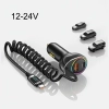 USAMS Ład. sam. C37 1xUSB+1xUSB-C 60W +kabel USB-C 30W PD+QC Fast Charge czarny/black CC192CC01 (US-CC192)