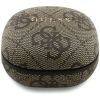Słuchawki TWS ENC Guess 4G Classic Metal Logo brązowy