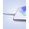 INNOSTYLE POWERFLEX KABEL USB-C SZYBKIE ŁADOWANIE DO IPHONE SAMSUNG 3A 60W KEVLAR 2M SREBRNY