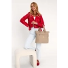 Nylonowy, pojemny shopper damski - Peterson