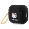 Hello Kitty HKAP23DKHSK Airpods Pro 2(2022/2023) cover czarny/black Silicone 3D Kitty Head