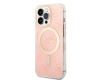 Zestaw Guess GUBPP13XH4EACSP Case+ Charger iPhone 13 Pro Max różowy/pink hard case 4G Print MagSafe