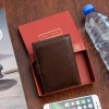 Portfel męski ze skóry z RFID Bellugio - czekoladowobrązowy