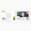 Szybka ładowarka sieciowa GaN 100W 2 x USB-C / 2 x USB Dudao A100EU - biała