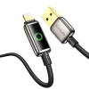 MCDODO KABEL USB DO IPHONE LIGHTNING 3A SZYBKIE ŁADOWANIE 36W 1M LED CZARNY