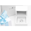 Pierścionek zaręczynowy z diamentem 0.15ct elegancki