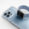 UNIQ pasek Revix Apple Watch Series1/2/3/4/5/6/7/8/9/SE/SE2/Ultra/Ultra 2 42/44/45/49mm. Reversible Magnetic biały-niebieski/white-blue