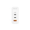 JELLICO ładowarka sieciowa C118 GaN PD 100W 2xUSB-C + 1xUSB QC3.0 + kabel USB-C - Lightning Biały