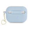Guess GUAPLSCHSB AirPods Pro cover niebieski/blue Silicone Charm Heart Collection