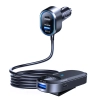 3mk Double Car Charger 135W PD QC PPS USB 2A4C Black/Gray