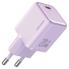 USAMS Ład. siec. 1xUSB-C PD20W(only head) PD3.0 Fast Charging purpurowy/purple X-ron Series CC183TC03 (US-CC183)