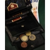 Pionowy portfel męski ze skóry naturalnej — Peterson