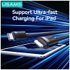 Kabel USAMS U94 30W USB-C do Lightning   1m czarny