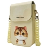 Nimmy Zestaw 3w1 torebka na telefon +    portfel + etui na lokalizator khaki Big Eyed Pet 2.0 Cat
