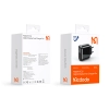 MCDODO SZYBKA ŁADOWARKA SIECIOWA DO TELEFONU 2X USB USB-C PD 20W MIERNIK