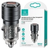 USAMS Ład. sam. C36 USB+USB-C 95WFast Charge czarny/black CC176CC01 (US-CC176)