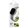 Pasek UNIQ Strova Flex do Apple Watch    44/45/46/49mm Series 1/2/3/4/5/6/7/8/9/10/11/SE/SE2/SE3/Ultra/Ultra 2/Ultra 3 srebrno limonkowy