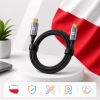 CO2 KABEL USB-C SZYBKIE ŁADOWANIE THUNDERBOLT 3 20GBPS 100W USB TYP C 4K 1M