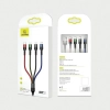 USAMS Kabel pleciony U26 4w1 1.2m 2AFast Charge (2xlightning/microUSB/USB-C) SJ317USB01 (US-SJ317)