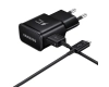 Ładowarka sieciowa Samsung EP-TA200EBE USB-A 15W z kablem EP-DR140ABE USB-A - USB-C (OOB Bulk - opakowanie zastępcze) - czarna