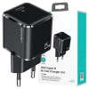 USAMS Ład. siec. 1xUSB-C T42 mini 25W(only head) Super SI 5V-3A PD3.0 Fast Charging czarny/black CC140TC01 (US-CC140)