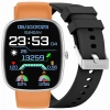 Smartwatch Męski GRAVITY GT18-4 Pomarańczowy Pasek Silikonowy + Czarny Pasek