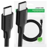 Niklowany kabel USB-C UGREEN  US286 1.5m (czarny)