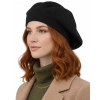 Beret czarny elegancki do codziennego noszenia i stylizacji