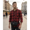 Saszetka miejska męska nerka na ramię z paskiem crossbody Peterson