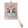Nimmy Zestaw 3w1 torebka na telefon +    portfel + etui na lokalizator różowy/pink Big Eyed Pet 2.0 Cat