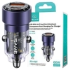 USAMS Ład. sam. C39 USB+USB-C 60WFast Charge fioletowy/purple CC208CC02 (US-CC208)