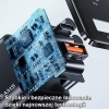 USAMS Ład. siec. 1xUSB-C+1xUSB T43 33WPD3.0 +QC3.0  + kabel U63 USB-C na lightning czarny/black USKTZ01
