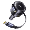 Ładowarka samochodowa Baseus Enjoyment Max 90W 2 x kabel USB-C + USB-A + USB-C - czarna