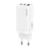 USAMS Ład. siec. MT 2xUSB-C+USB GaN 65WT33 PD (only head) Fast Charging biały/white CC110TC02 (US-CC110)