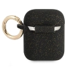 Guess GUA2SGGEK AirPods 1/2 coverczarny/black Silicone Glitter