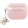 Guess GUAP2LECG4P AirPods Pro 2 (2022/2023) cover różowy/pink Liquid Silicone Glitter Triangle Charm