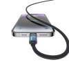 MCDODO KABEL USB-C SZYBKIE ŁADOWANIE DO IPHONE LIGHTNING 36W 1M LED CZARNY