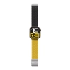 Zestaw 2 pasków AMAZINGTHING Blend Band do Apple Watch 45 / 46 / 49 mm - żółto-czarny / czarny