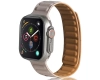 Beline pasek Apple Watch Magnetic42/44/45/49mm grey/khaki