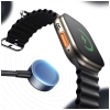 Kabel USAMS Huan Series SJ754 72W USB-C  do USB-C + USB-C + ładowarka bezprzewodowa do zegarka tarnish