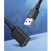 Ugreen kabel przewód przedłużacz przejściówka USB 3.0 (żeński) - USB 3.0 (męski) 3 m czarny (US129 30127)