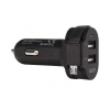 Xqisit ład. sam. 6A Dual USB+microUSBcar charger czarny/black 20425