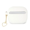 Guess GUA3LSCHSH AirPods 3 coverbiały/white Silicone Charm Heart Collection