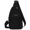 Saszetka na ramię Rovicky męska czarna lekka sportowa torba na telefon portfel sling bag