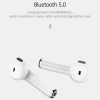 USAMS Słuchawki Bluetooth 5.0 TWS LUseries bezprzewodowe biały/white BHULU01 (US-LU001)