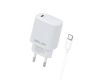 Beline Ład. siec. 1x USB-C 20W + kabelUSB-C biała /white PD 3.0  BLNCW20C