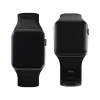 38/40/41/42 mm Black (small) - 3mk Silicone Watch Strap for Apple